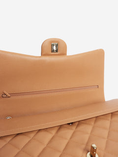 Blush caviar quilted maxi Classic Double Flap bag
