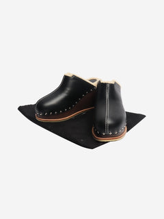 Black Earth mules - size EU 39 Heels Hermes 