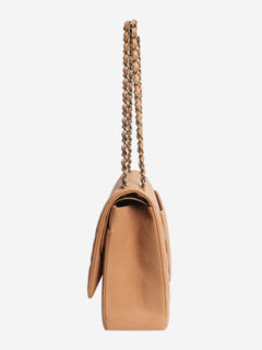 Blush caviar quilted maxi Classic Double Flap bag