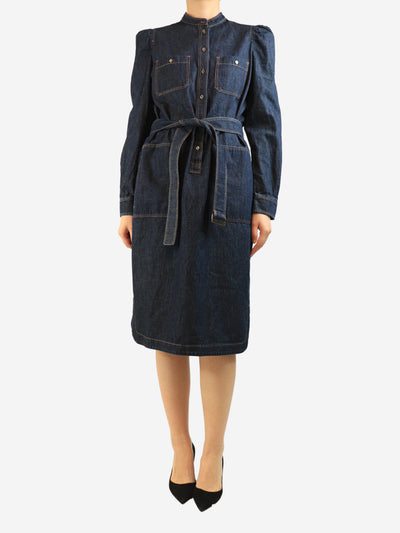 Darkwash denim button-down dress - size UK 10 Dresses Weekend Max Mara 