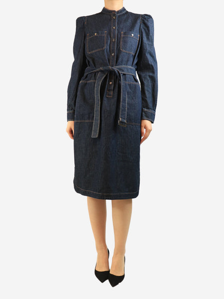 Darkwash denim button-down dress - size UK 10 product image
