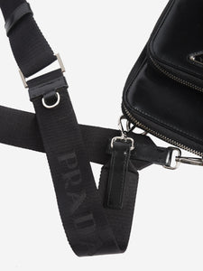 Prada Black leather pouch bag