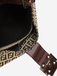Fendi Brown Zucca shoulder bag