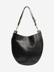 Celine Black leather rounded shoulder bag