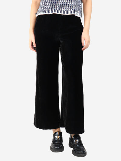 Black velvet trousers - size M Trousers Diega 
