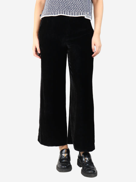 Black velvet trousers - size M product image