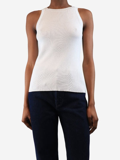 White Zoe vest top - size L Tops Issue Twelve 
