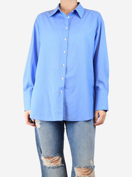 Blue long-sleeved shirt - size M product image