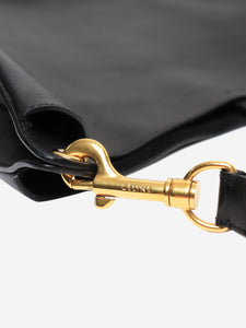 Celine Black leather rounded shoulder bag