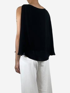 Alice + Olivia Black sleeveless layered top - size M