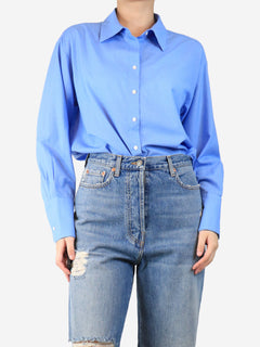 Blue long-sleeved shirt - size M Tops Attersee 