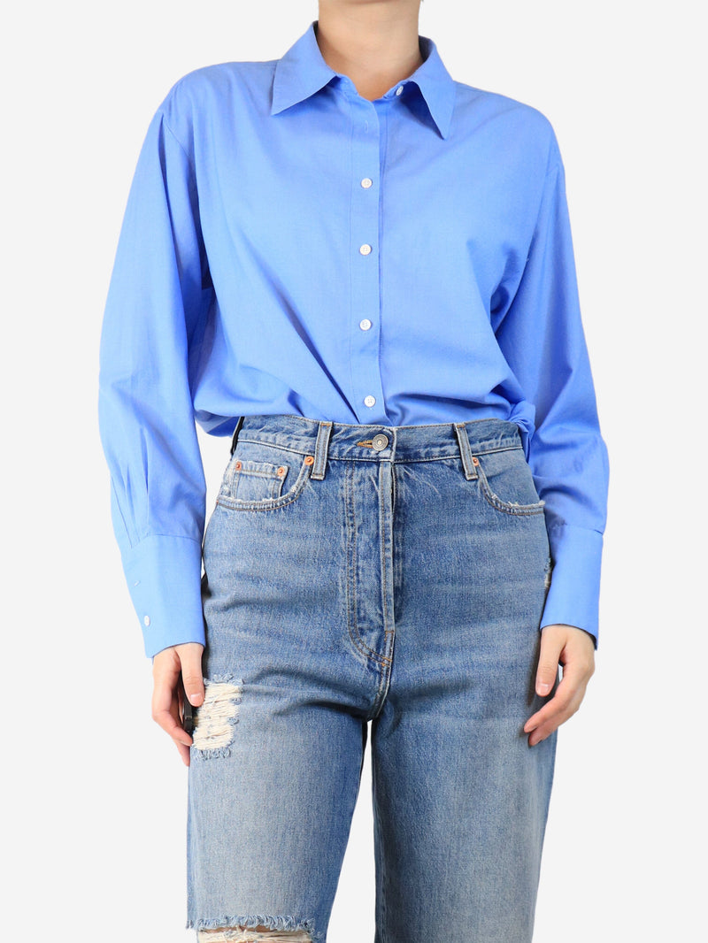 Blue long-sleeved shirt - size M Tops Attersee 
