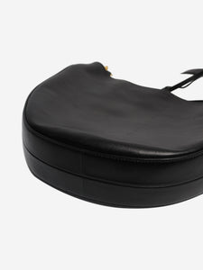 Celine Black leather rounded shoulder bag
