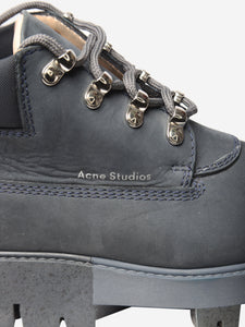 Acne Studios Dark blue hiking boots - size EU 37