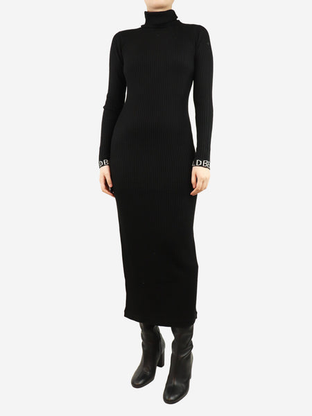 Black Mireille long sleeve knit maxi dress - size S product image