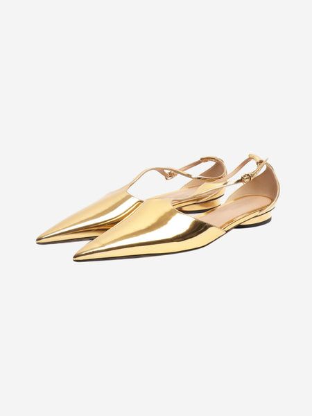 Gold Rocket T-Bar ballerina flats - size EU 38 alternate image