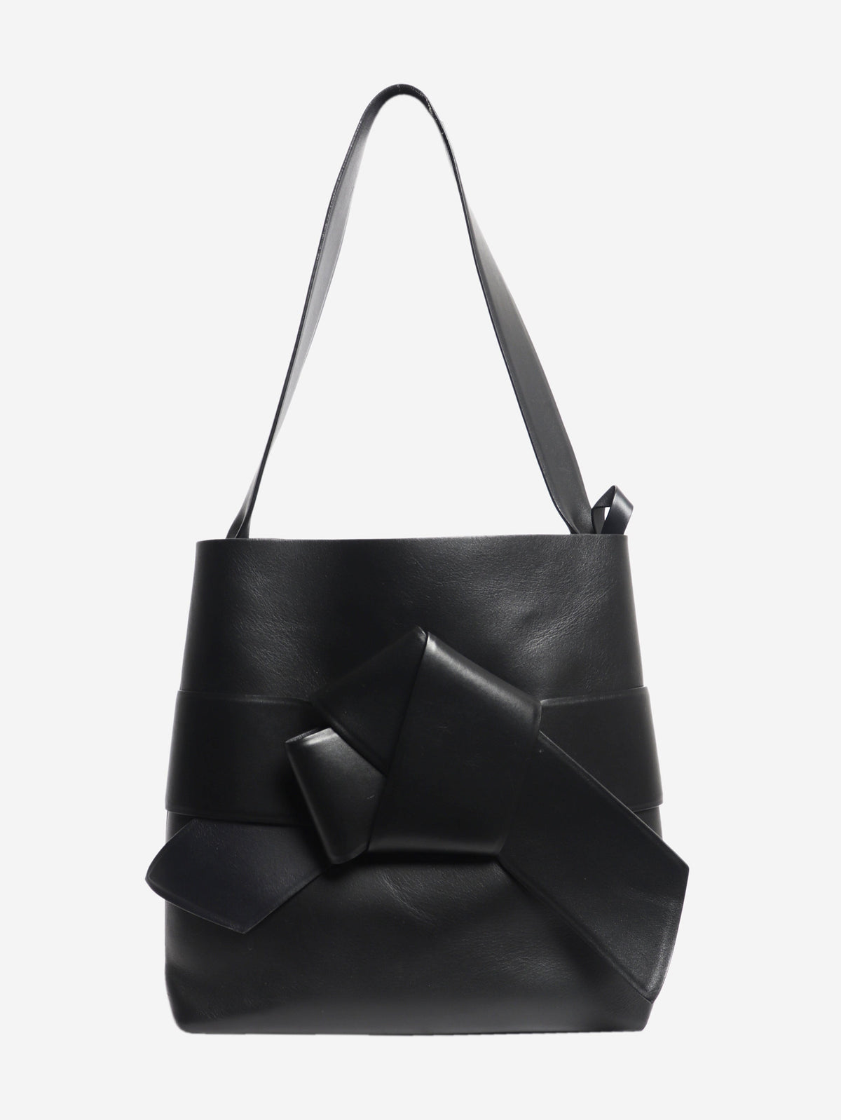 Black Musubi knot shopper Tote Bags Acne Studios 