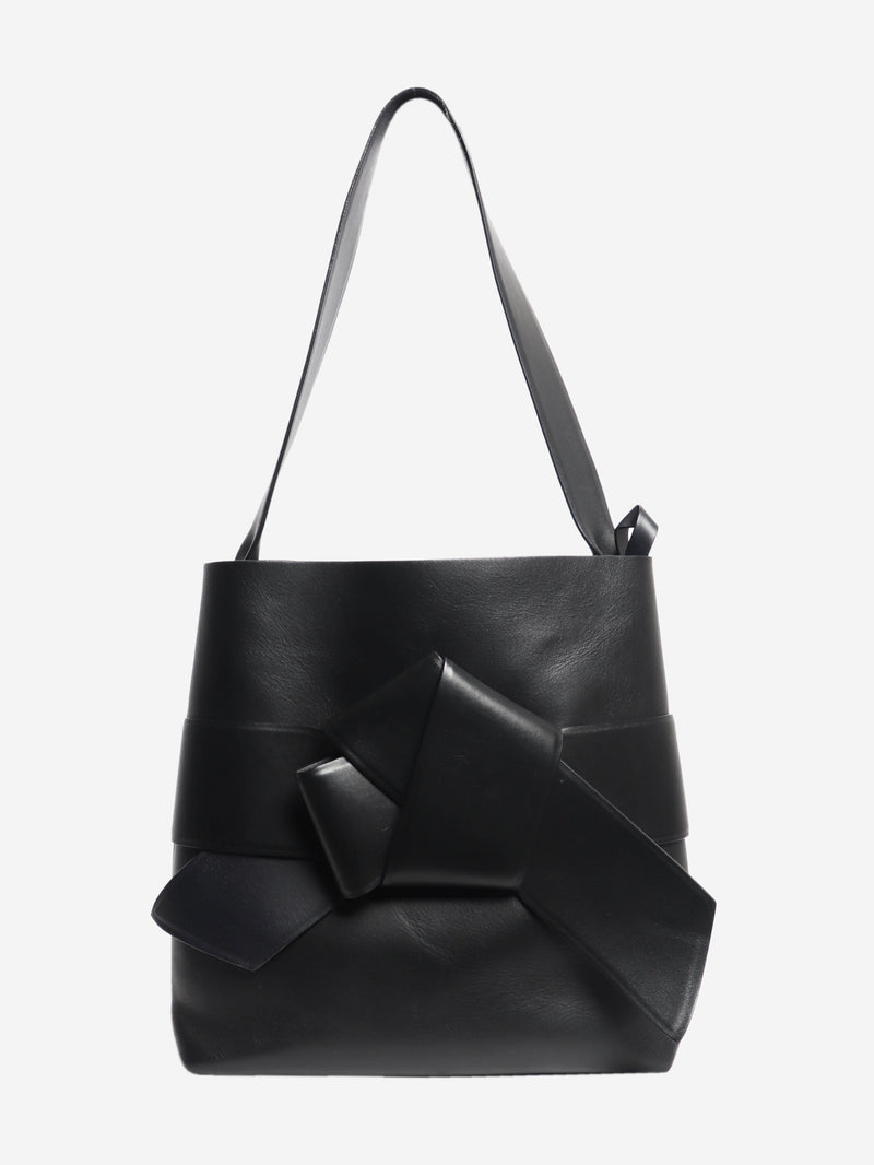 Black Musubi knot shopper Tote Bags Acne Studios 