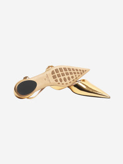 Gold Rocket T-Bar ballerina flats - size EU 38 Flat Shoes Bottega Veneta 