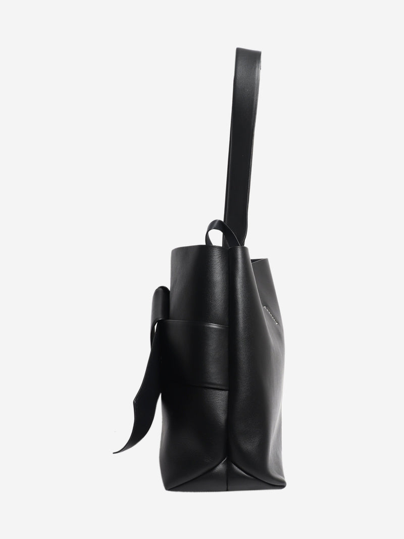 Black Musubi knot shopper Tote Bags Acne Studios 