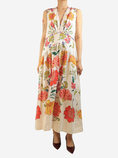 Multicolour floral maxi dress - size L Dresses Farm Rio 