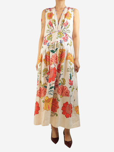 Multicolour floral maxi dress - size L Dresses Farm Rio 