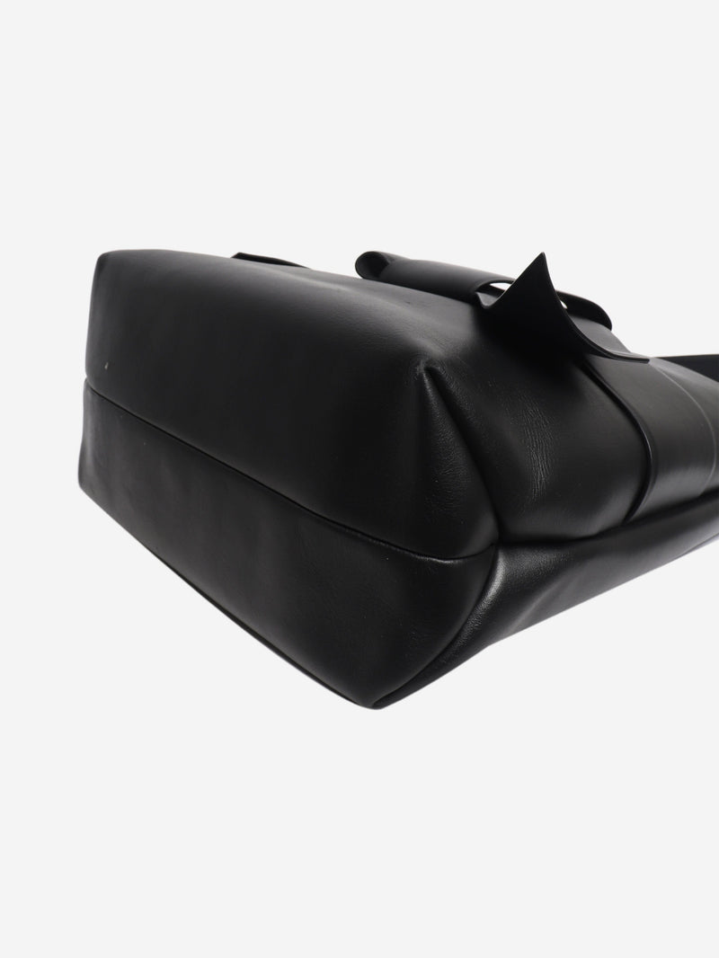 Black Musubi knot shopper Tote Bags Acne Studios 