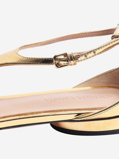 Gold Rocket T-Bar ballerina flats - size EU 38 Flat Shoes Bottega Veneta 