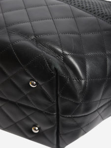 Chanel Black 2012 perforated chain shoulder bag