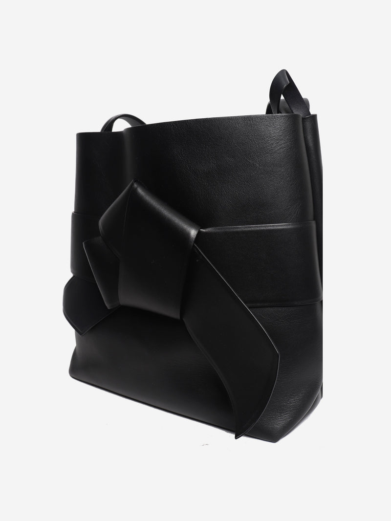 Black Musubi knot shopper Tote Bags Acne Studios 