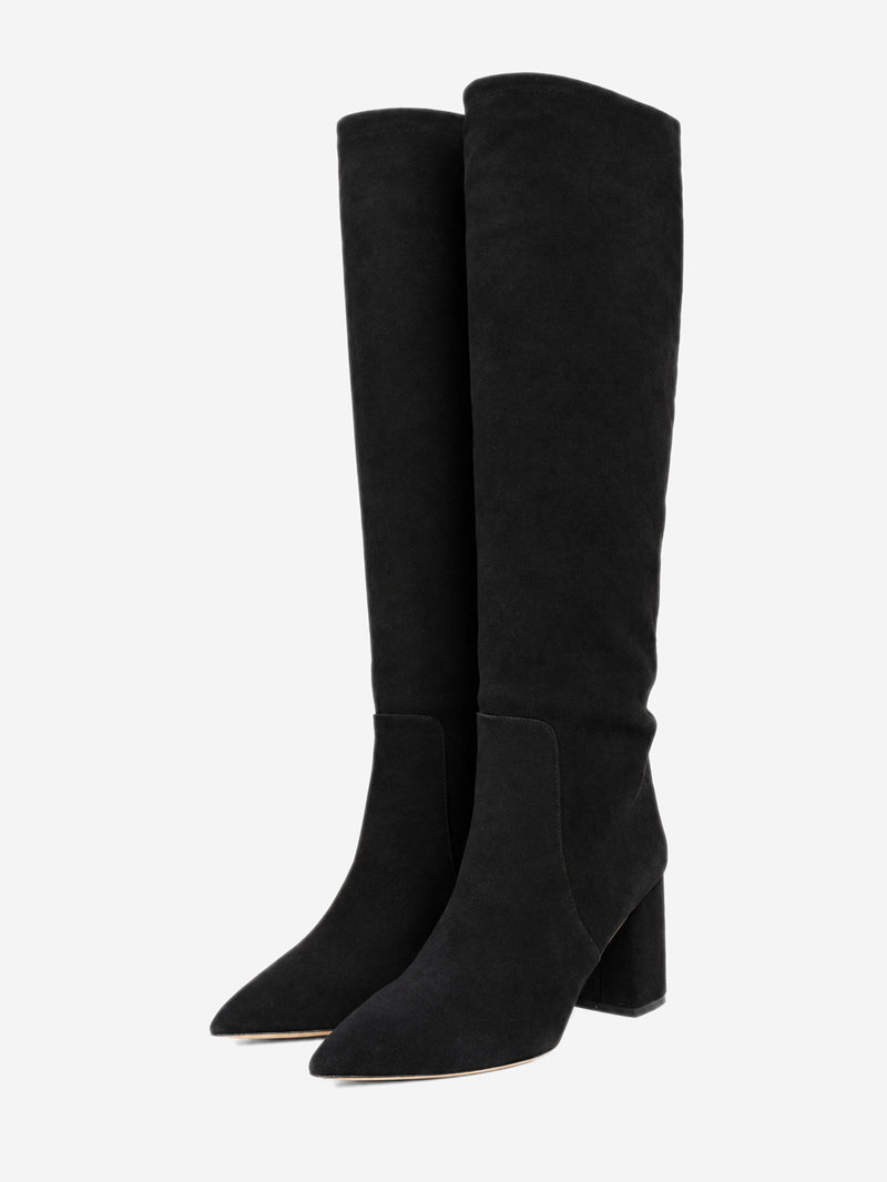 Black suede Anja knee-high boots - size EU 38.5 Boots Paris Texas 