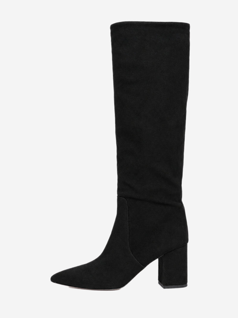 Black suede Anja knee-high boots - size EU 38.5 Boots Paris Texas 