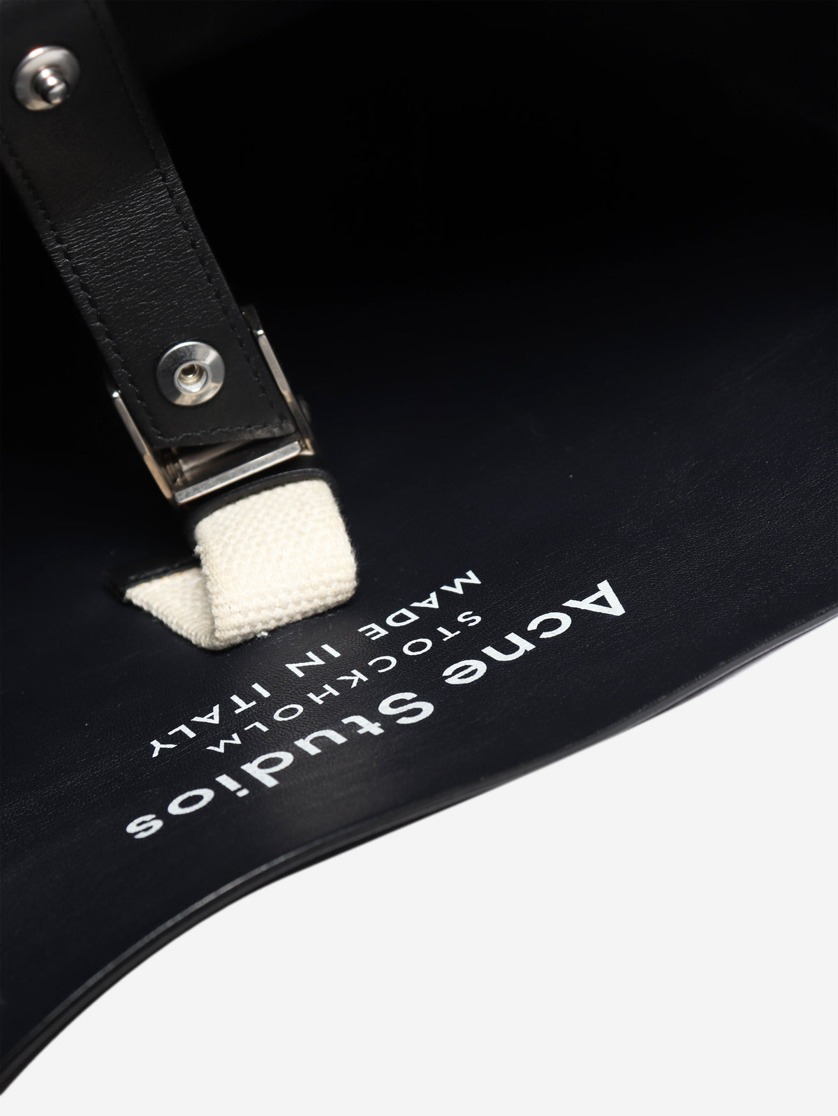 Black Musubi knot shopper Tote Bags Acne Studios 