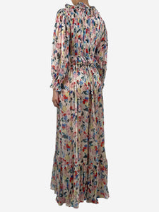 Doen Multi floral-print silk-crepon maxi dress - size S