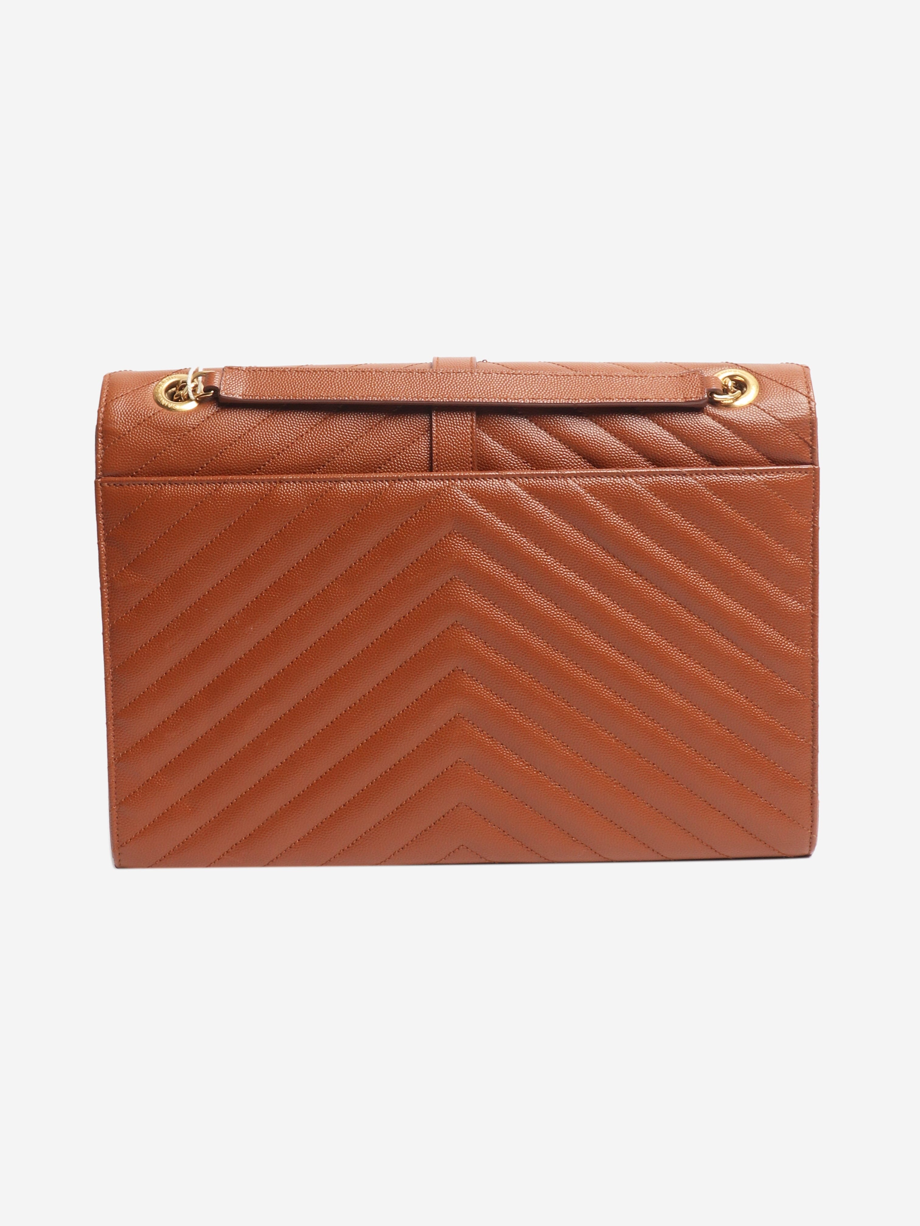 Brown leather envelope bag Cross-body bags Saint Laurent 