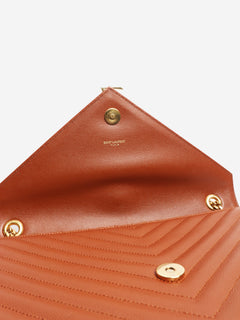 Brown leather envelope bag Cross-body bags Saint Laurent 
