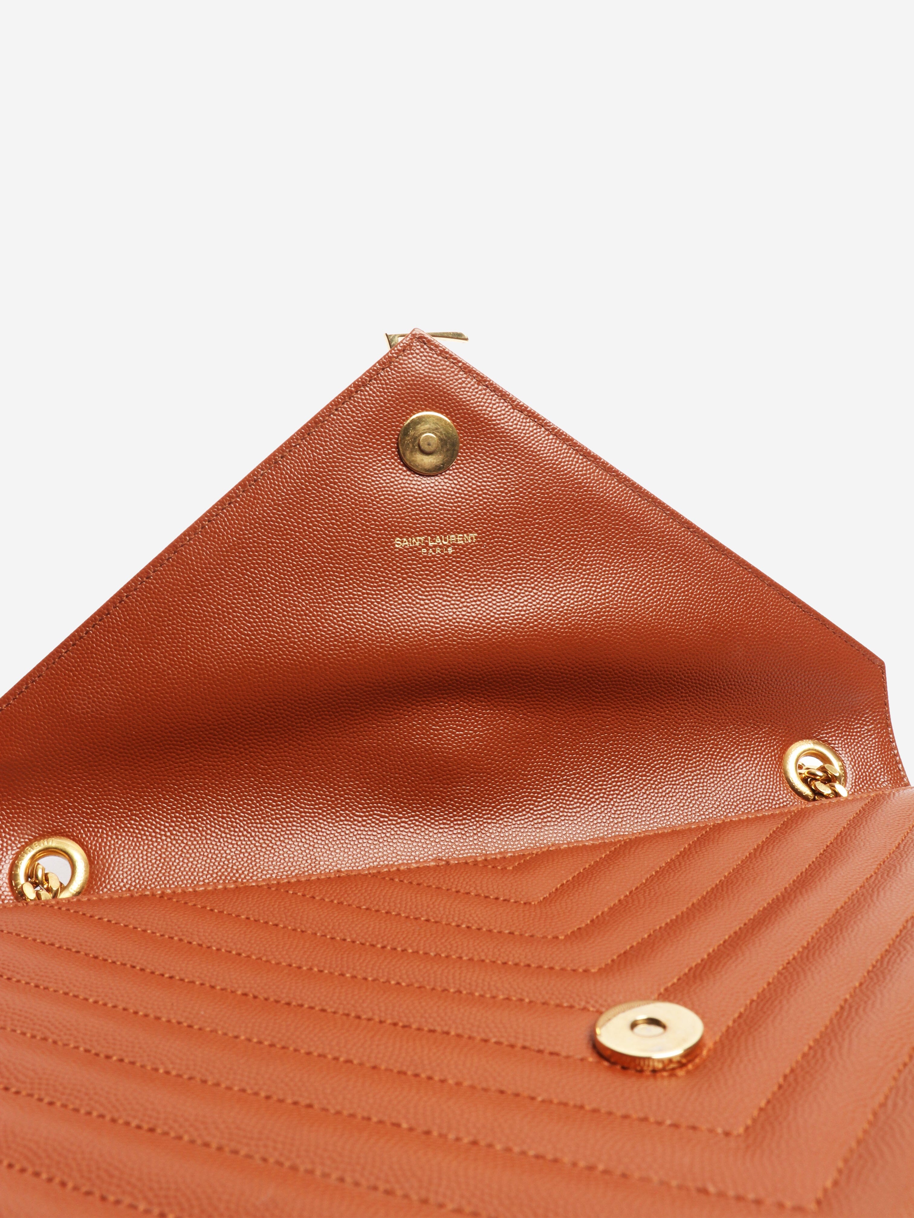 Brown leather envelope bag Cross-body bags Saint Laurent 