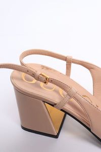Gucci Blush Horsebit slingback pumps - size EU 35.5