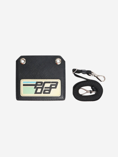 Black ID and badge holder Wallets, Purses & Small Leather Goods Prada 