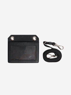 Black ID and badge holder Wallets, Purses & Small Leather Goods Prada 