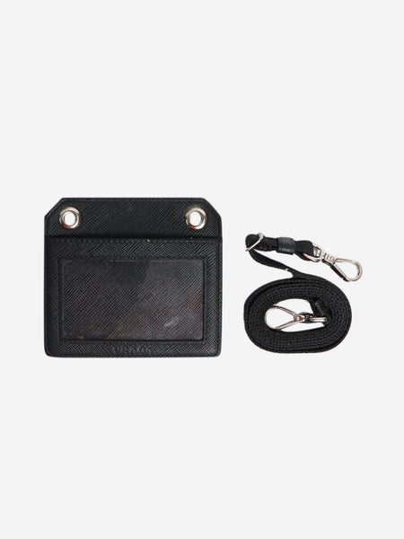 Black ID and badge holder alternate image