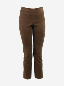 Vince Brown suede leggings- size S