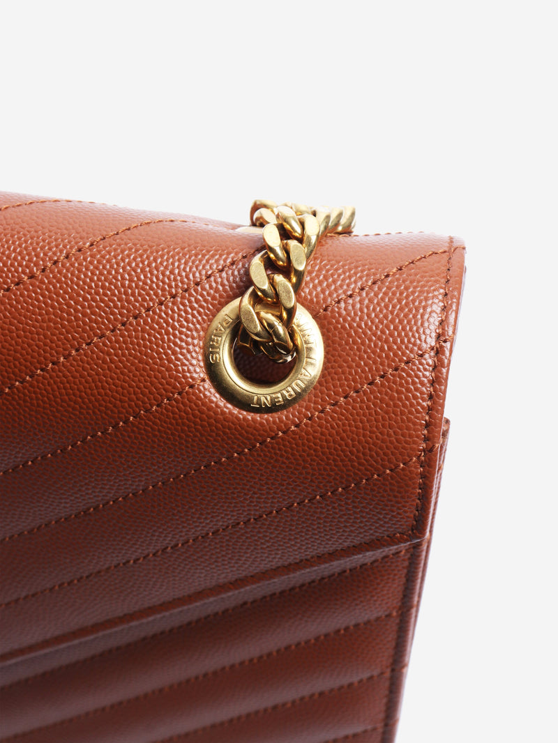 Brown leather envelope bag Cross-body bags Saint Laurent 