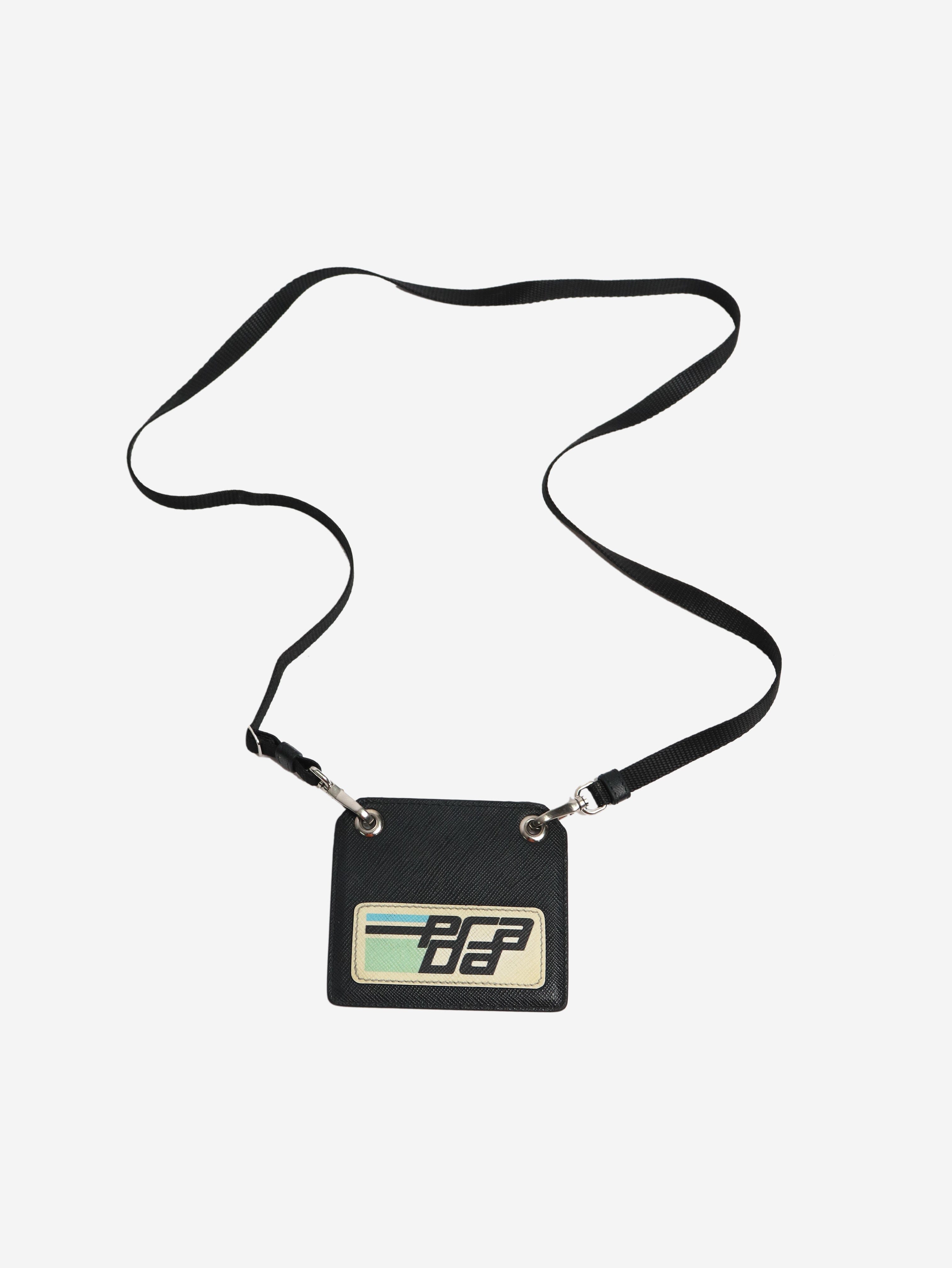 Black ID and badge holder Wallets, Purses & Small Leather Goods Prada 