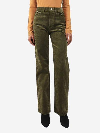 Green Chia corduroy trousers - size W 23 Trousers Issue Twelve 
