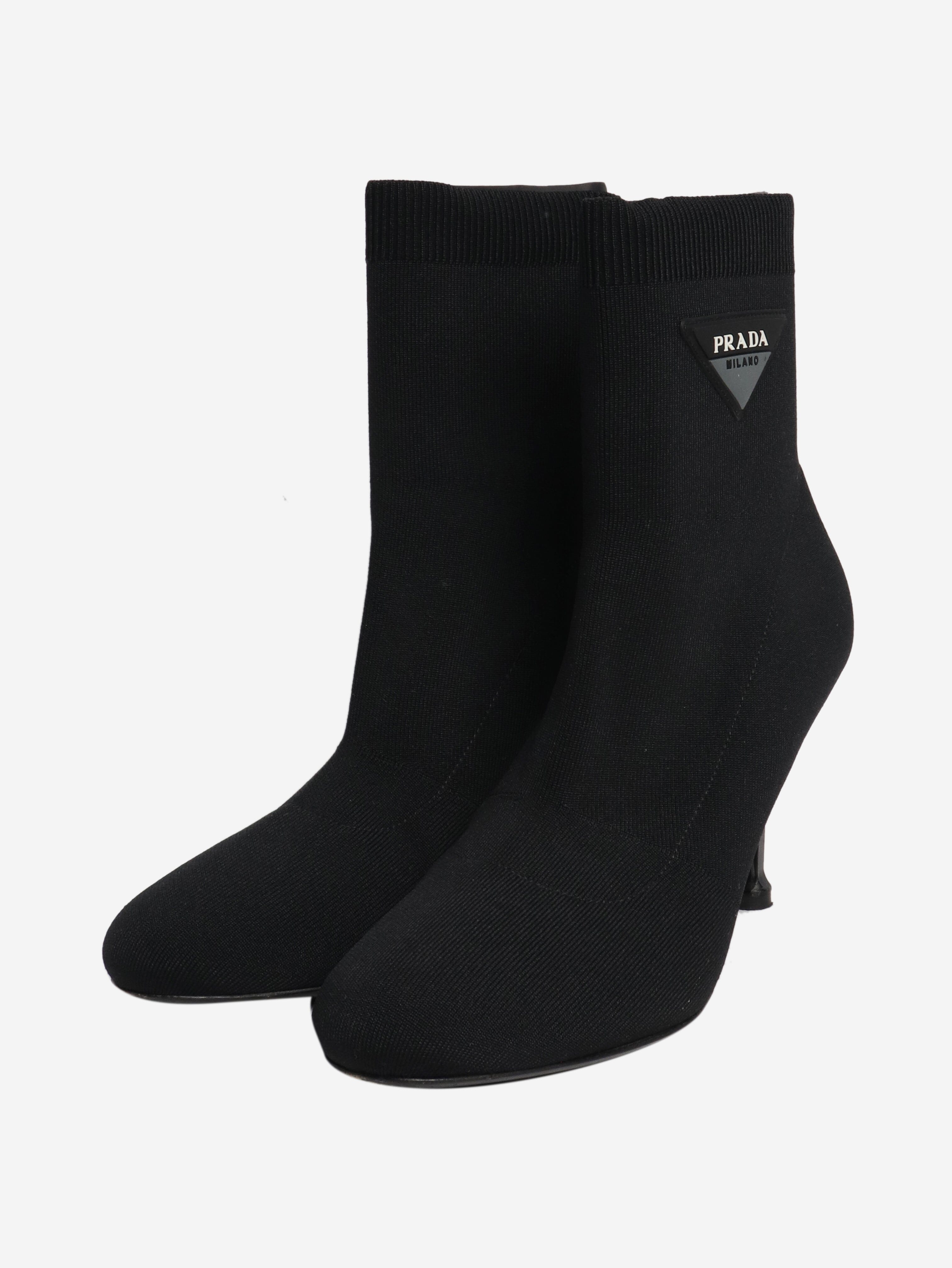 Black sock boots - EU 40.5 Boots Prada 