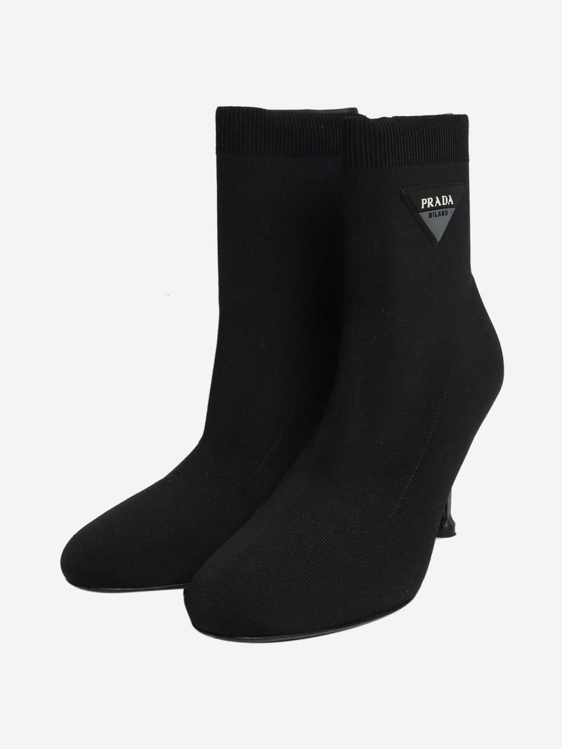 Black sock boots - EU 40.5 Boots Prada 