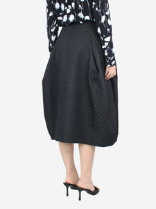 Comme Des Garçons Black satin embroidered skirt - size M