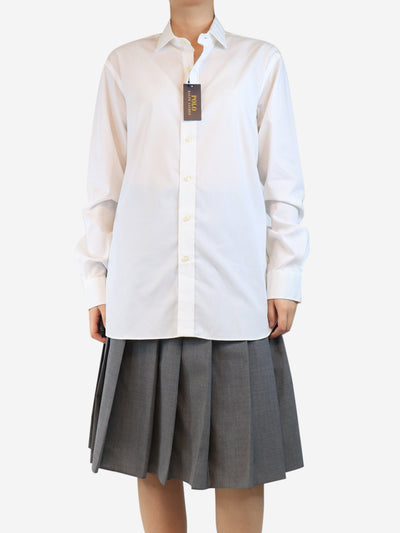 White long-sleeved cotton shirt - size M Tops Polo Ralph Lauren 