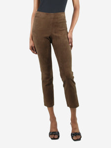 Vince Brown suede leggings- size S